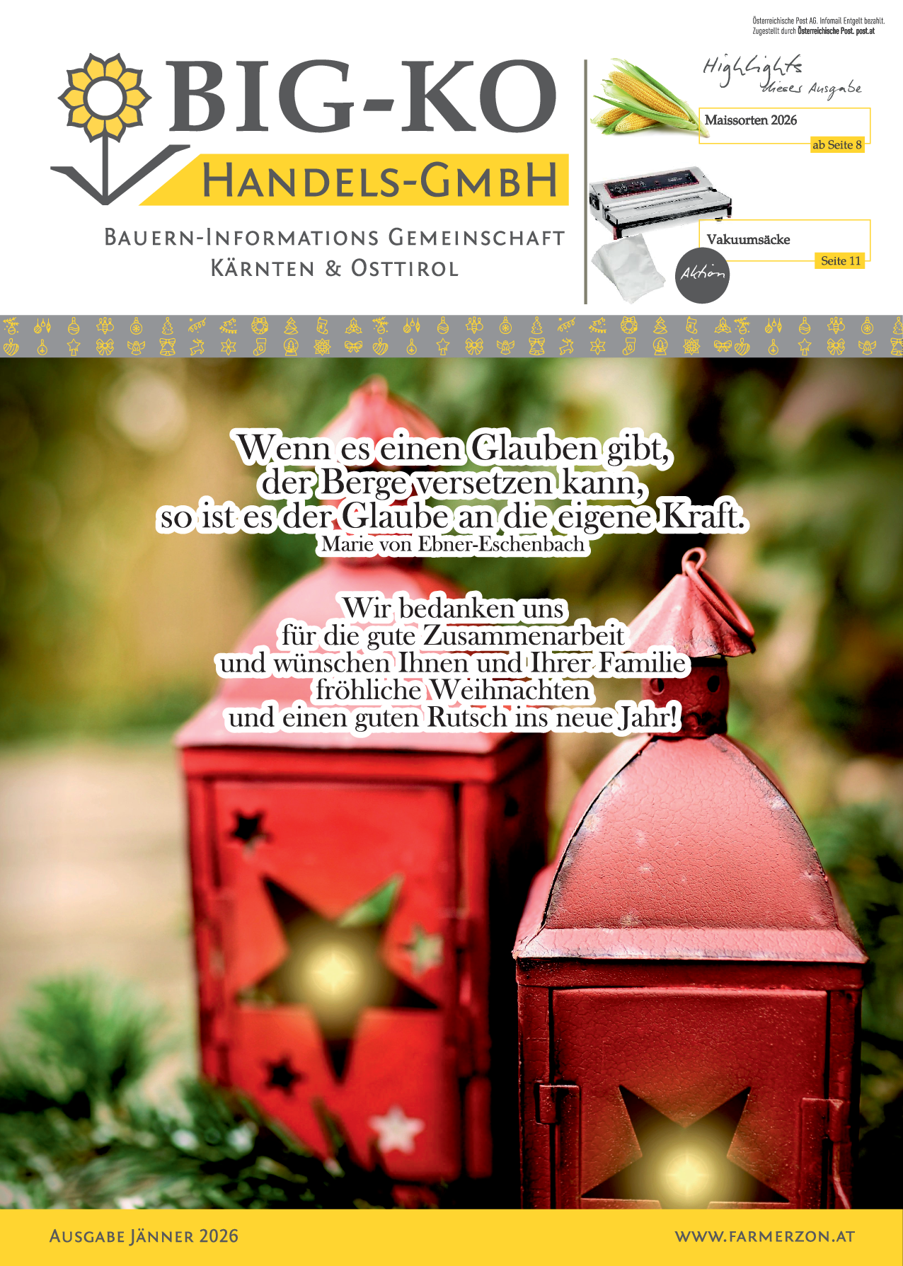 <br>Zeitung Jänner 2026 (Weihnachtsausgabe)